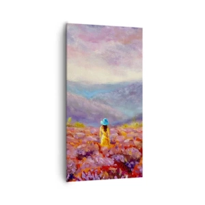 Obraz na plátně - V levandulovém světě - 65x120 cm