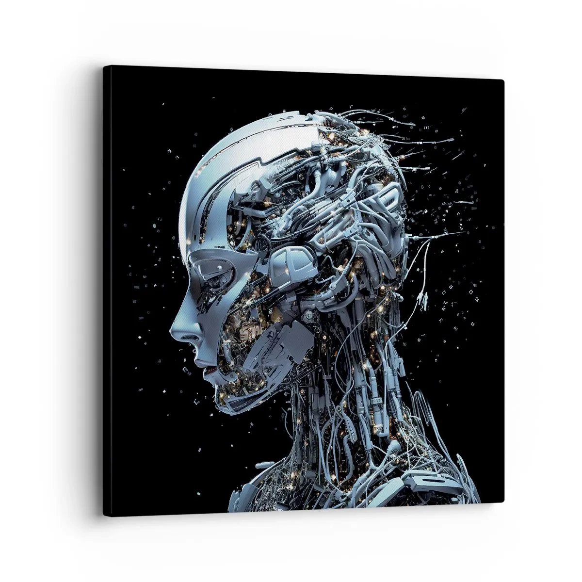 Obraz na plátně - Technologie je žena - 30x30 cm