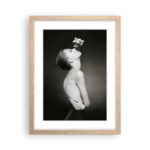 Plakát v rámu světlý dub - Excentrická elegance - 30x40 cm