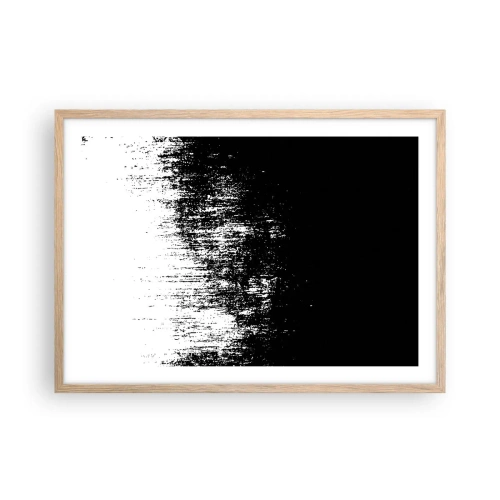 Plakát v rámu světlý dub - Vítězem se stává… - 70x50 cm