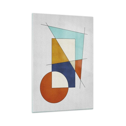 Obraz na skle - Abstrakce: modernistická zábava - 70x100 cm