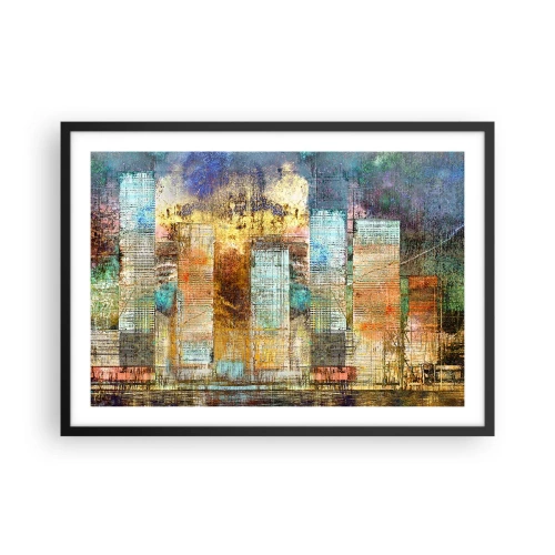 Plakát v černém rámu - Prosluněná metropole - 70x50 cm