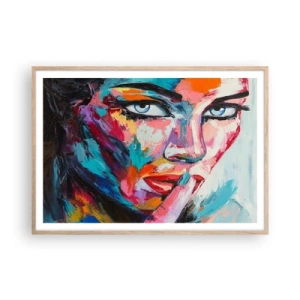 Plakát v rámu světlý dub - Naše první tajemství - 100x70 cm