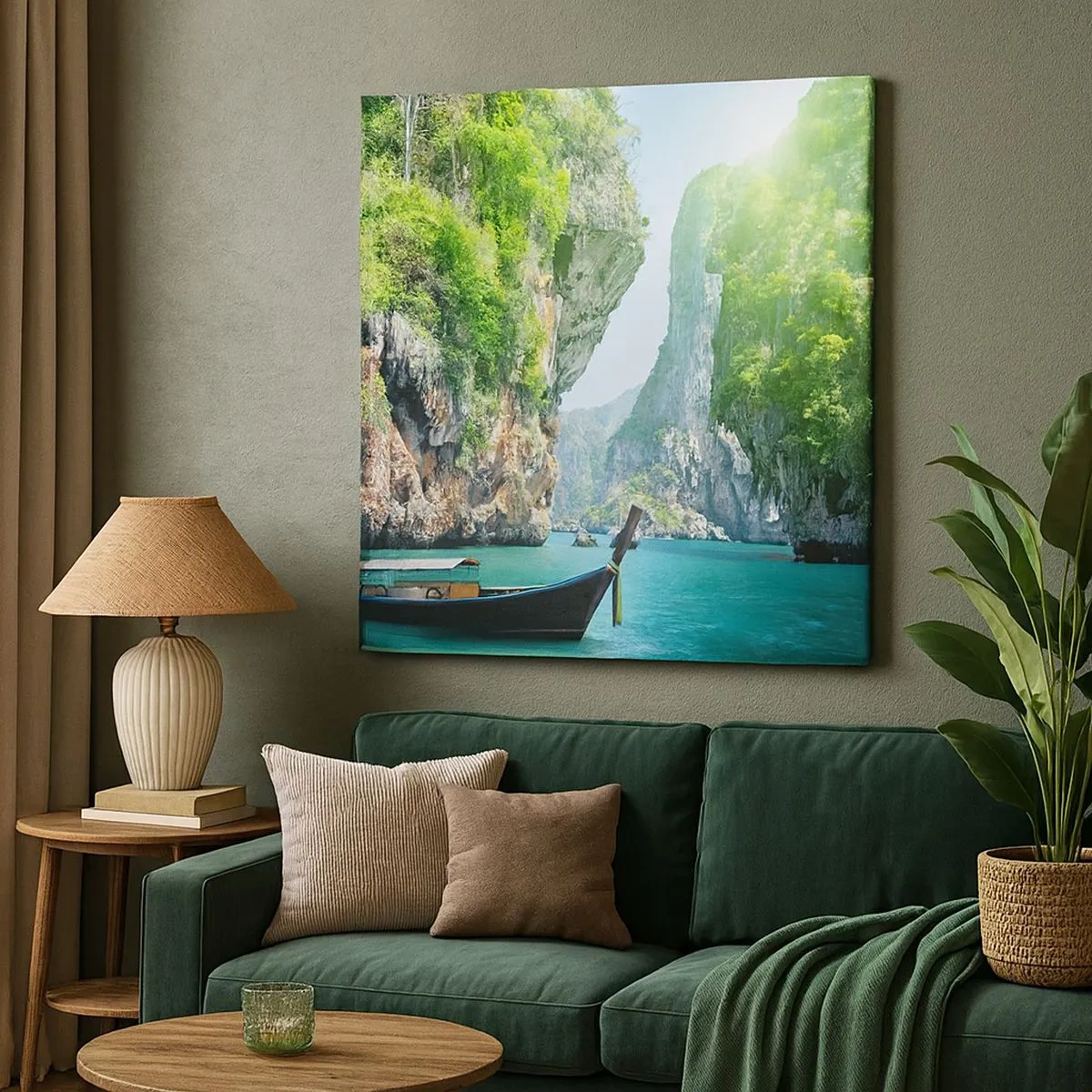 Obraz na plátně - Pozvánka na exotickou cestu - 30x30 cm