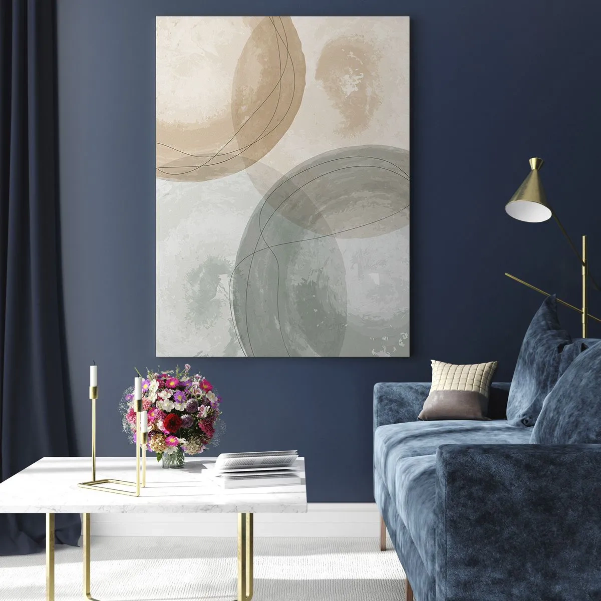 Obraz na skle - Pronikání světů - 80x120 cm