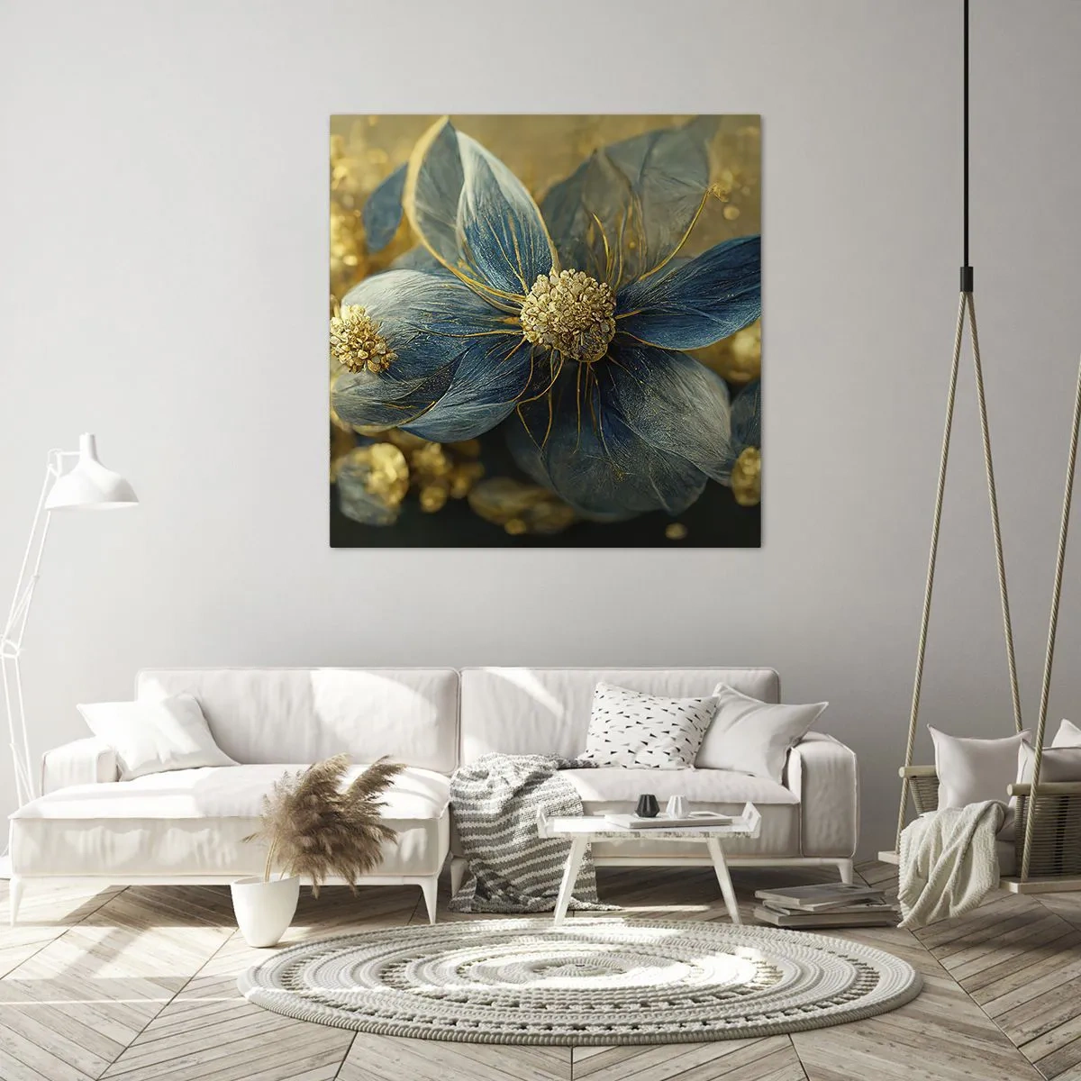Obraz na plátně - Rozkvést zlatem - 60x60 cm