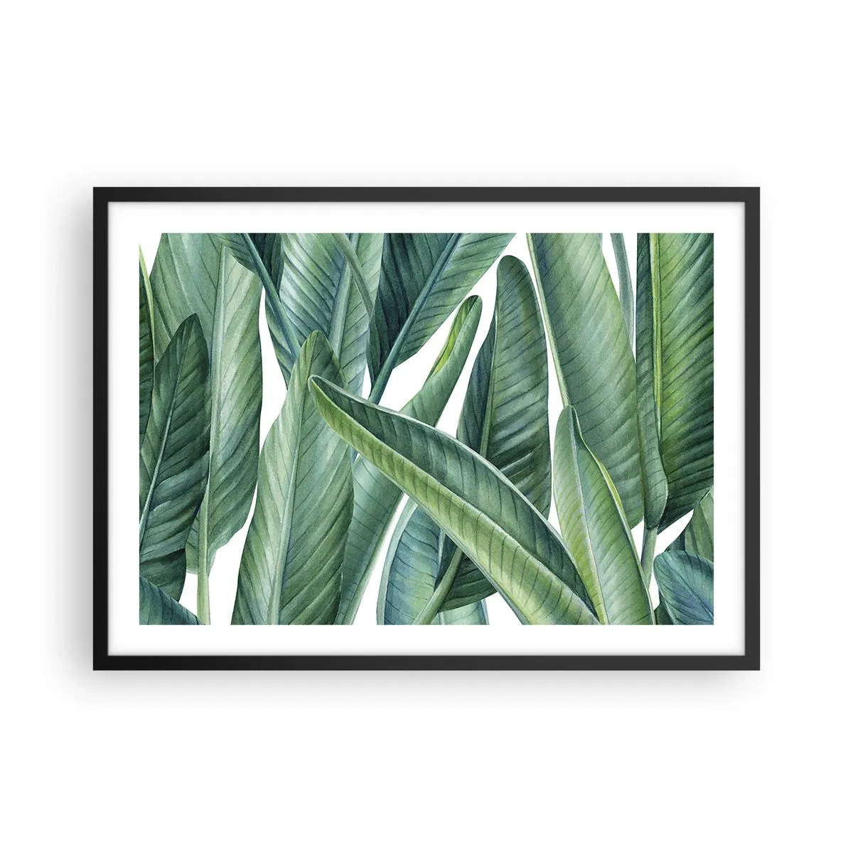 Plakát v černém rámu - Prostě zelená - 70x50 cm