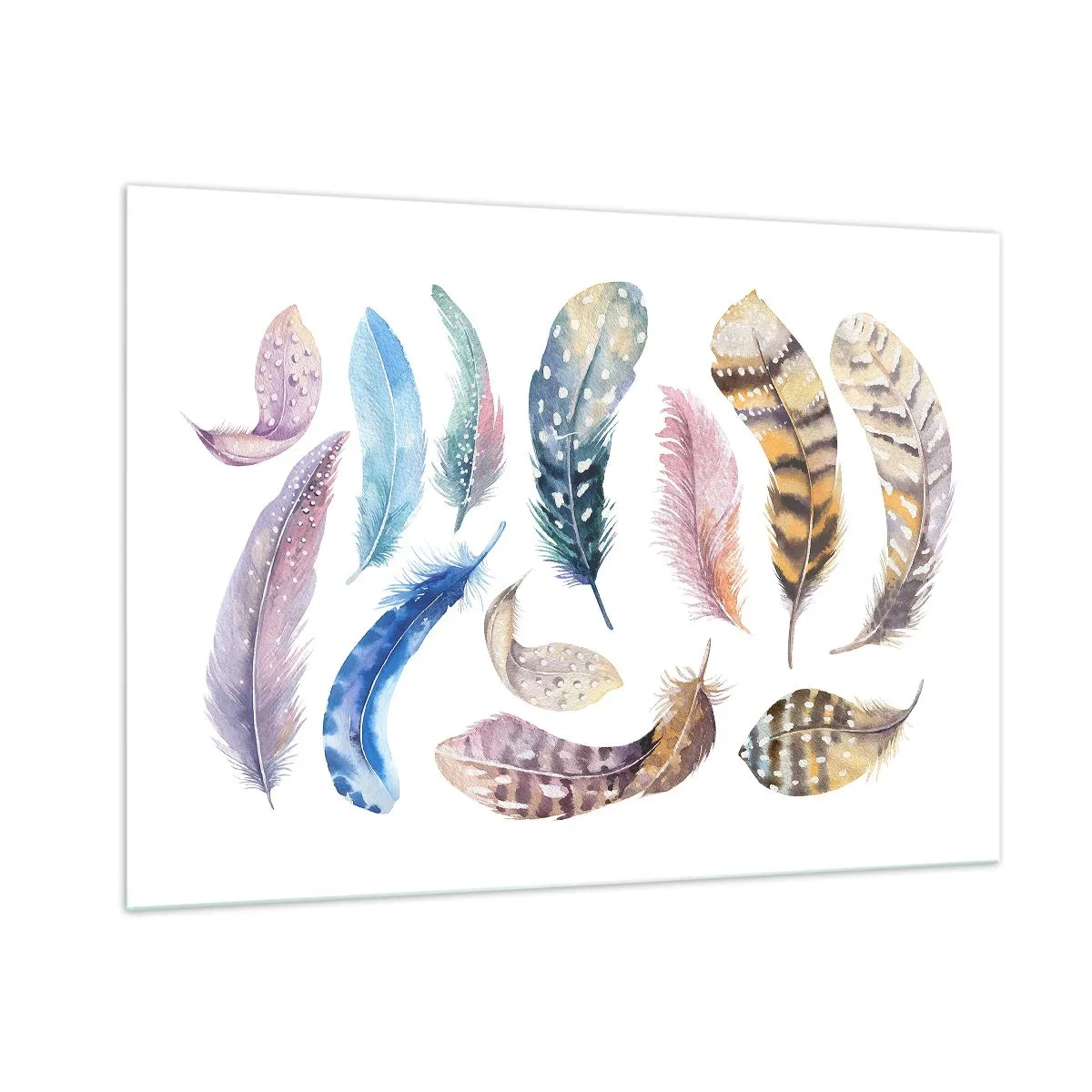 Obraz na skle - Lehké, strakaté a vícebarevné - 100x70 cm