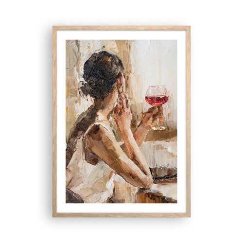 Plakát v rámu světlý dub - Chuť dobré chvíle - 50x70 cm