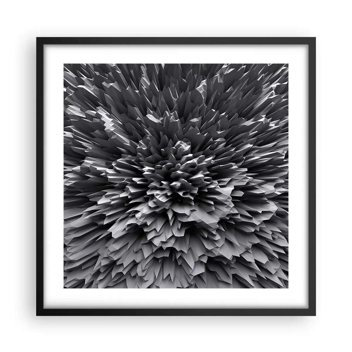 Plakát v černém rámu - Ostřejší to už nebude - 50x50 cm