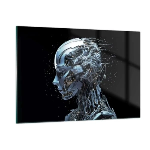 Obraz na skle - Technologie je žena - 120x80 cm