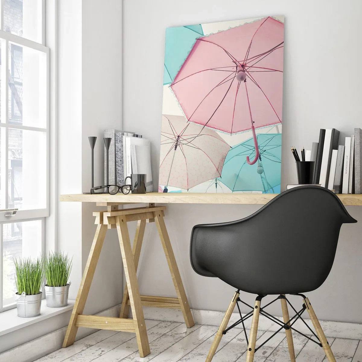 Obraz na skle - Občas slunce, občas déšť - 50x70 cm