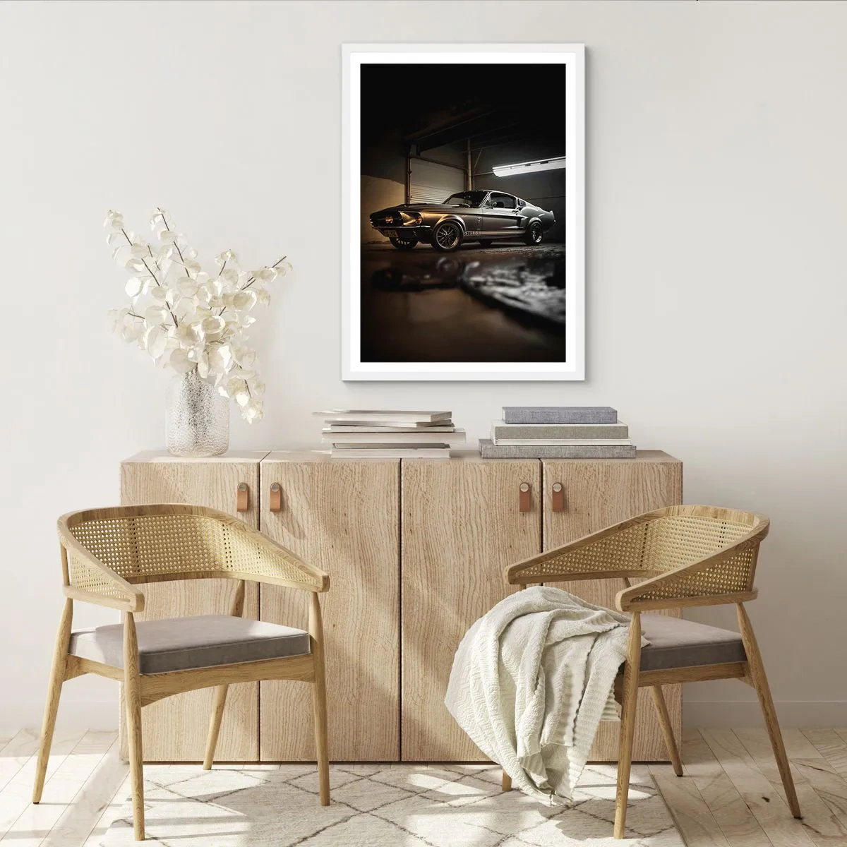 Plakát v bílém rámu - Návrat do minulosti - 70x100 cm