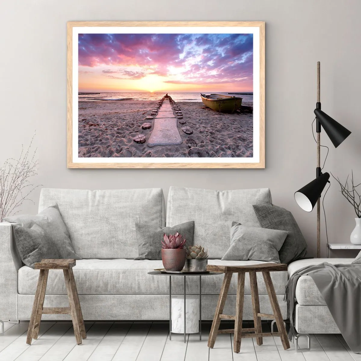 Plakát v rámu světlý dub - Okamžik hlubokého prožitku - 50x40 cm