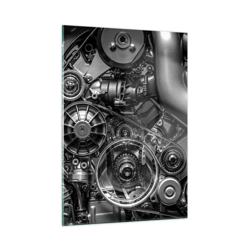 Obraz na skle - Poezie mechaniky - 50x70 cm
