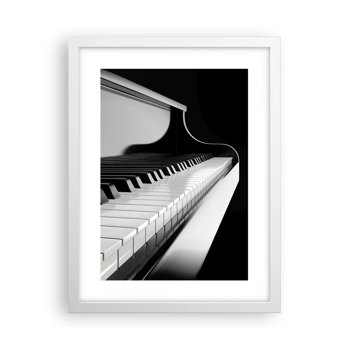 Plakát v bílém rámu - Harmonie tvarů a barev - 30x40 cm