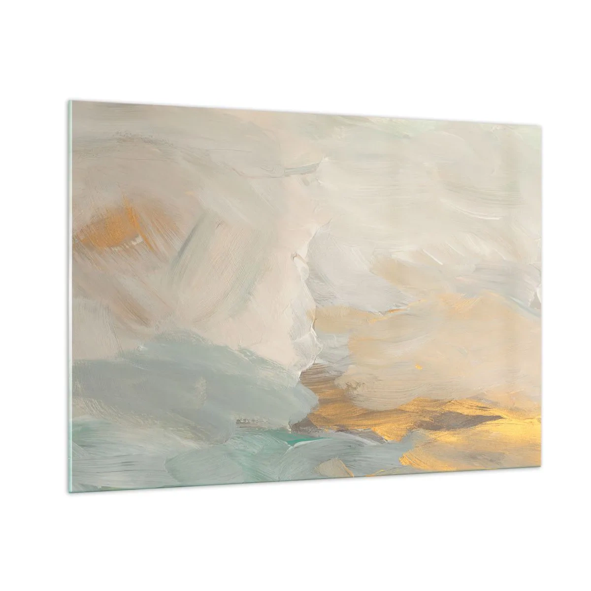 Obraz na skle - Abstrakce – krajina něhy - 100x70 cm