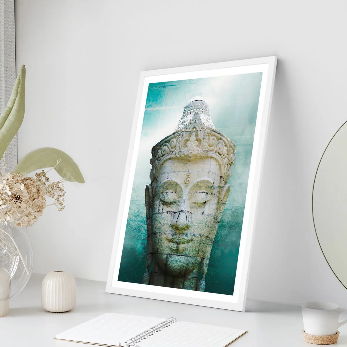 Plakát v bílém rámu - Hledajíc světlo - 40x50 cm