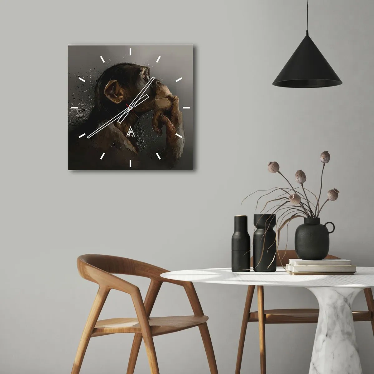 Nástěnné hodiny - Určitě myslitel - 30x30 cm