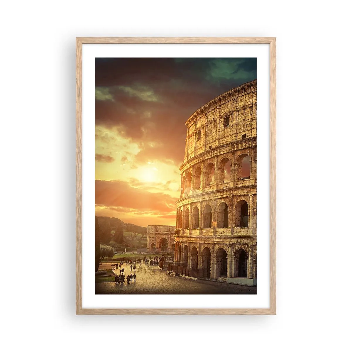 Plakát v rámu světlý dub - Kolosální dojem - 50x70 cm