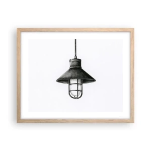 Plakát v rámu světlý dub - Jako před lety… - 50x40 cm
