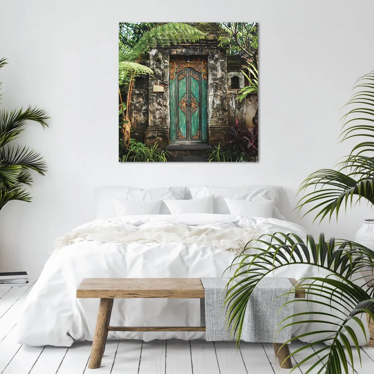 Obraz na plátně - Dveře do exotického světa - 60x60 cm