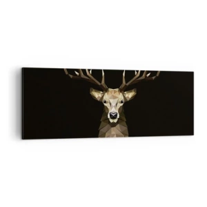 Obraz na plátně - Kubistický jelen - 140x50 cm