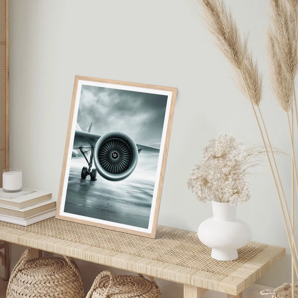 Plakát v rámu světlý dub - Toto je síla! - 70x100 cm