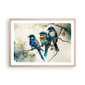 Plakát v rámu světlý dub - Urazil se? - 70x50 cm