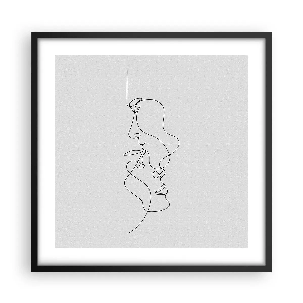 Plakát v černém rámu - Žár vášnivých tužeb - 50x50 cm