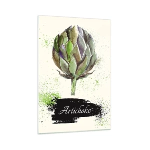 Obraz na skle - Ať žije zelenina! - 70x100 cm