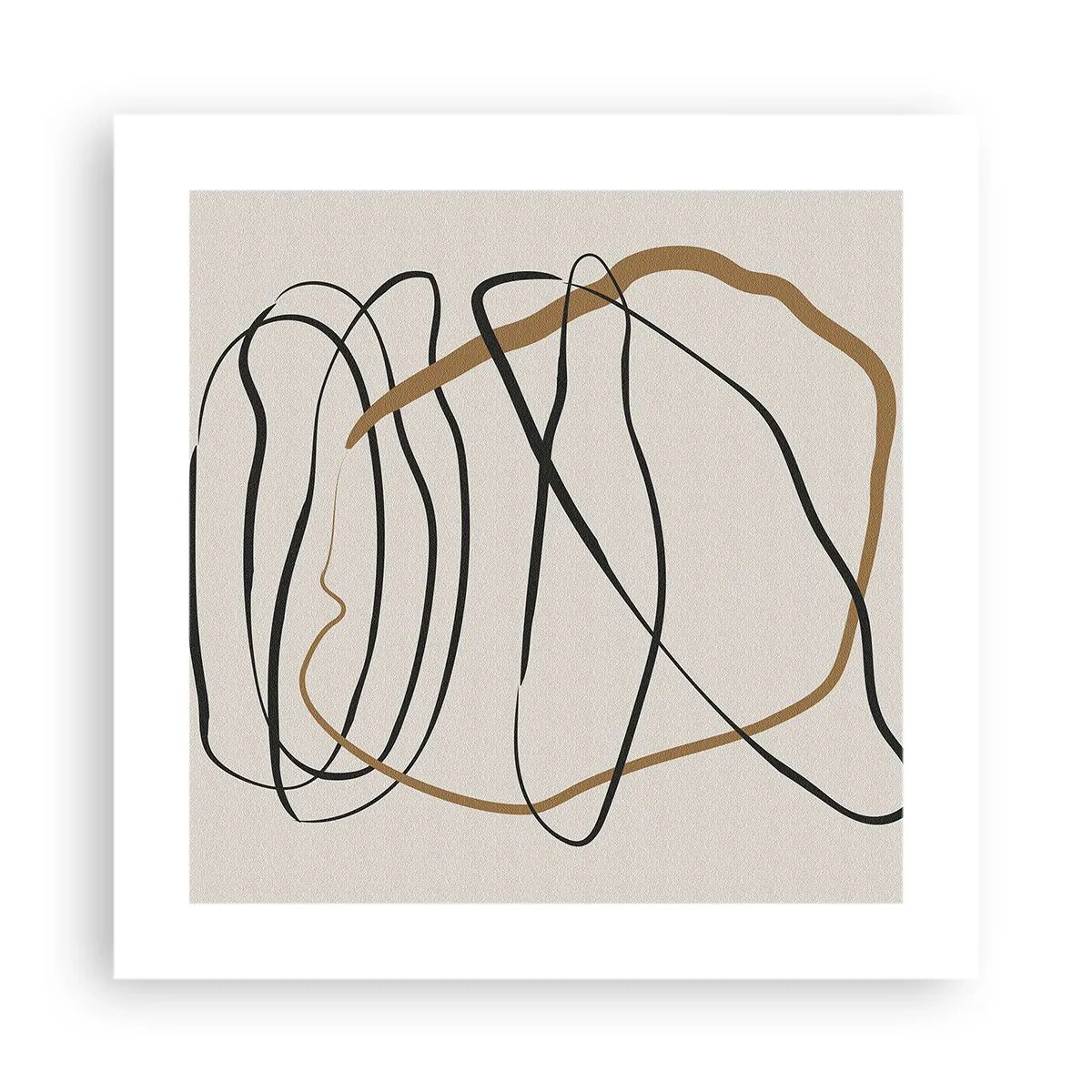 Plakát - Kompozice – tanec ve smyčce - 40x40 cm