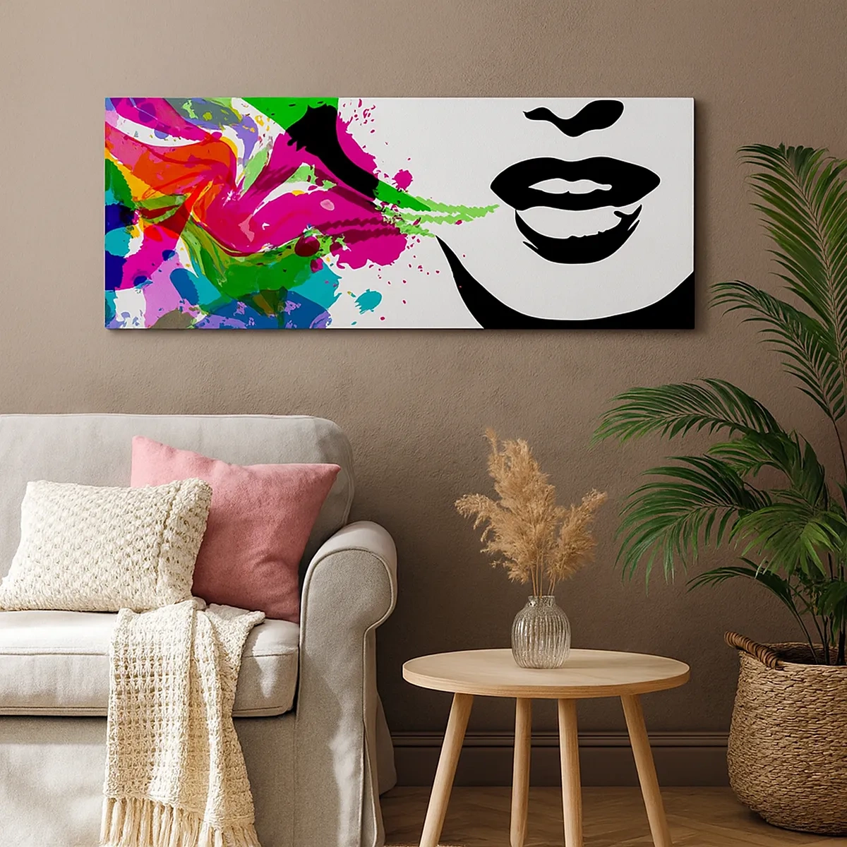 Obraz na plátně - Vyprávění v barvách duhy - 30x30 cm