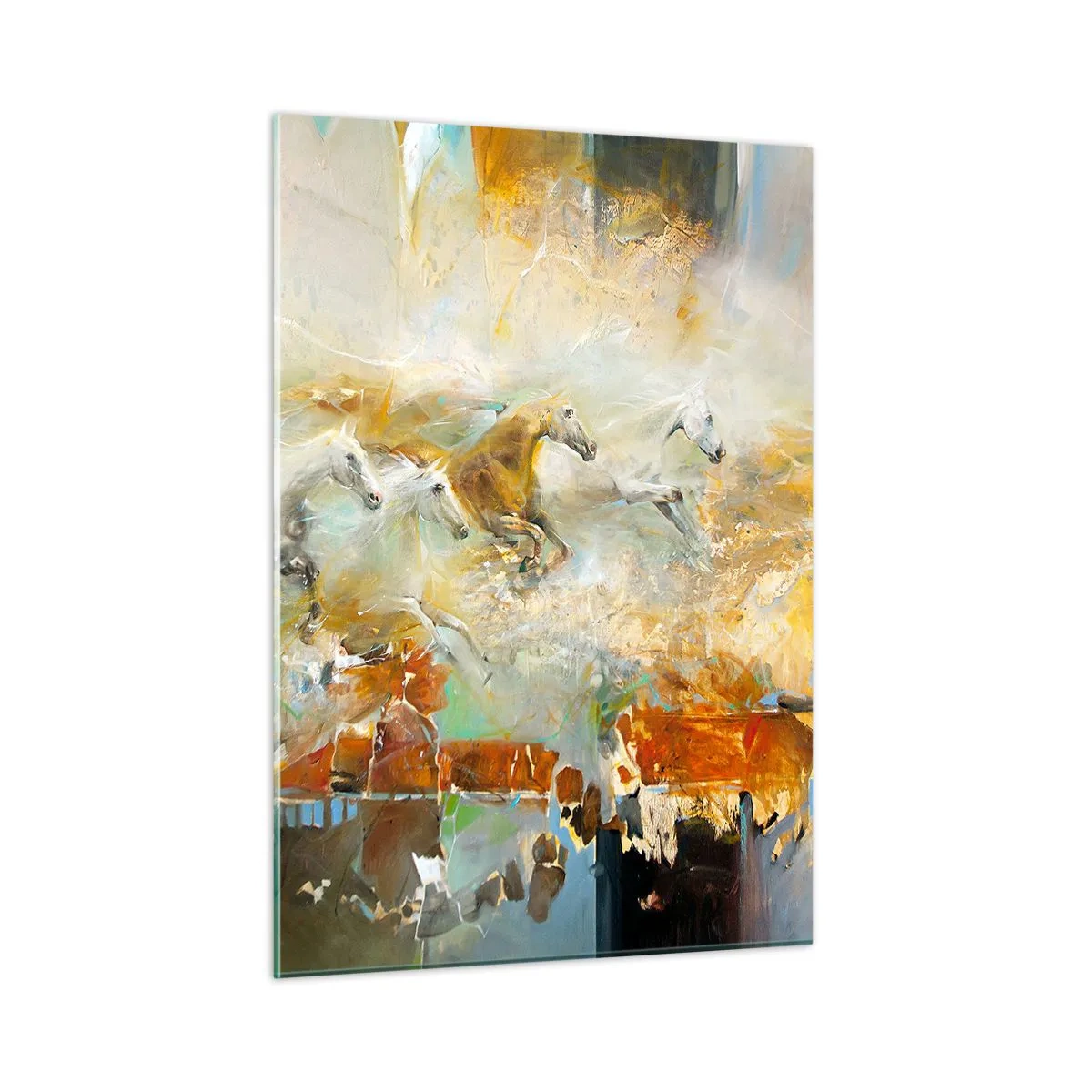 Obraz na skle - Cválá světlem - 50x70 cm