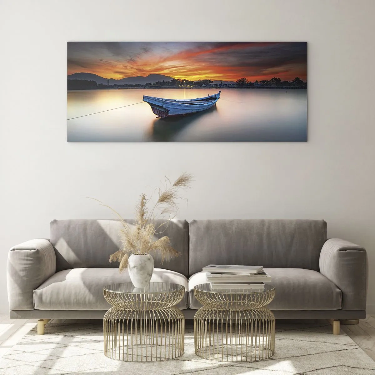 Obraz na skle - Blíží se dobrá noc - 120x50 cm