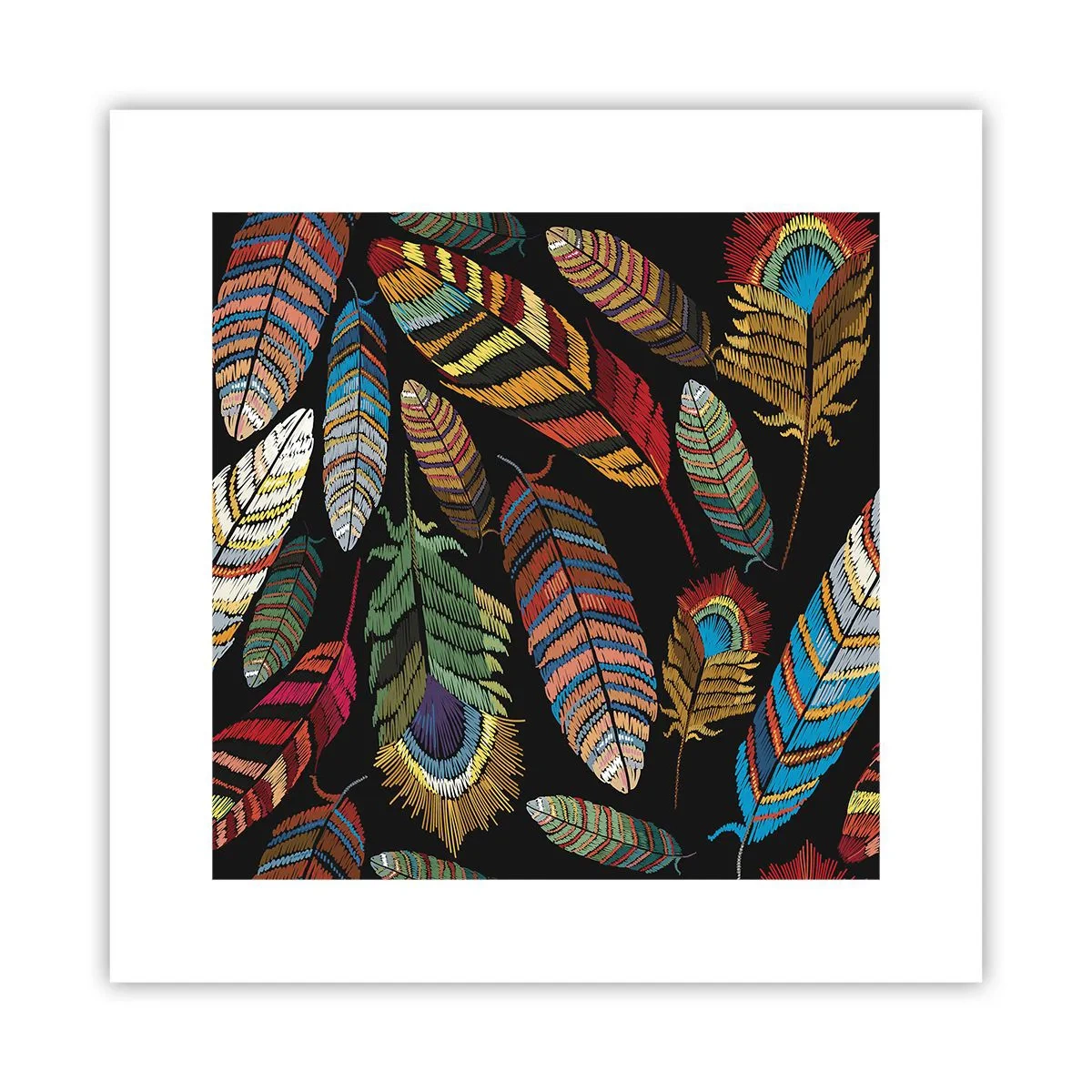 Plakát - Ptačí karneval - 30x30 cm