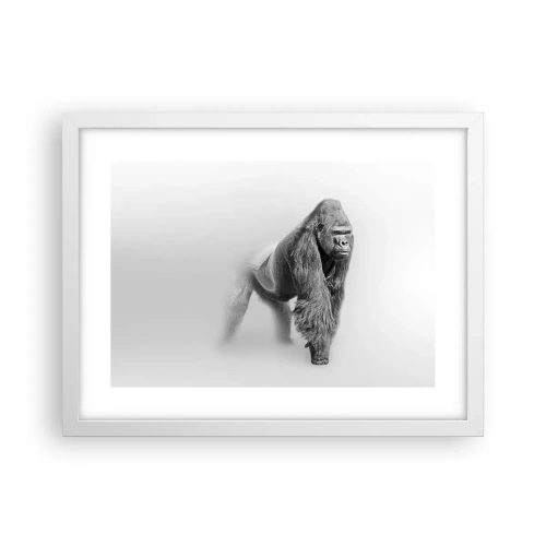 Plakát v bílém rámu - Jistý si svojí silou - 40x30 cm