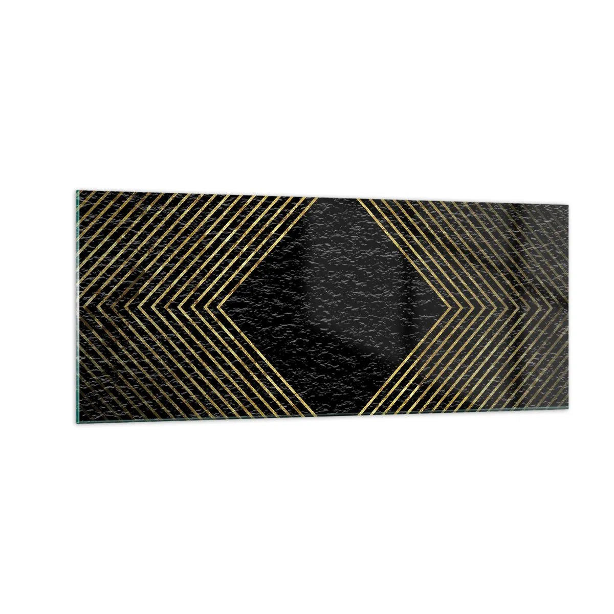 Obraz na skle - Geometrie ve stylu glamour - 100x40 cm