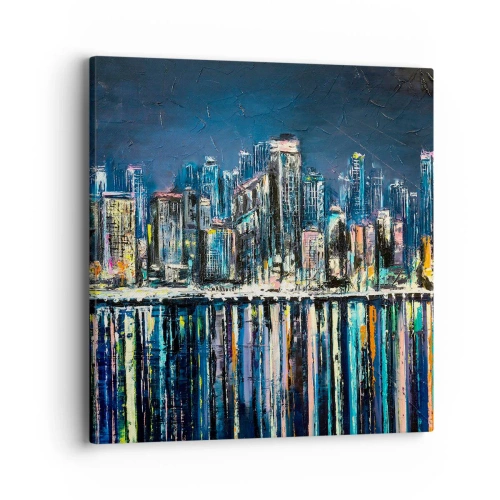 Obraz na plátně - Kaskáda světel - 40x40 cm