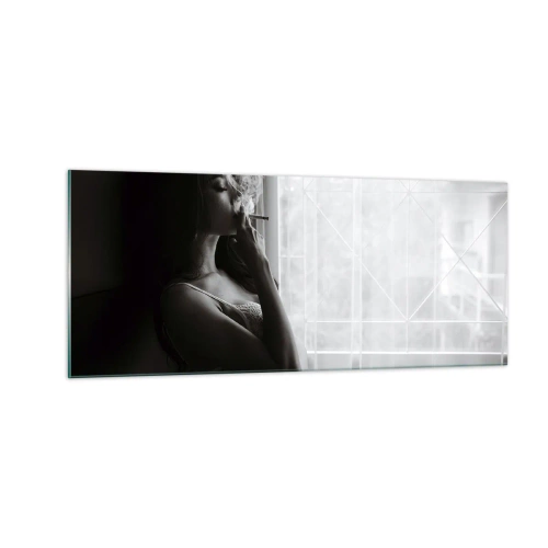 Obraz na skle - Smyslný okamžik - 100x40 cm