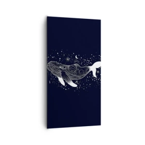 Obraz na plátně - V oceánu vesmíru - 65x120 cm