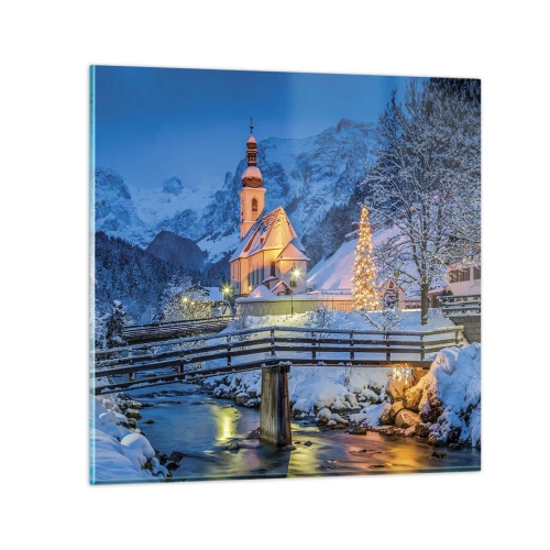 Obraz na skle - Duch Vánoc - 40x40 cm