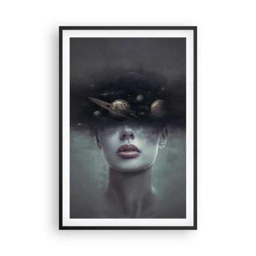 Plakát v černém rámu - A planety… - 61x91 cm