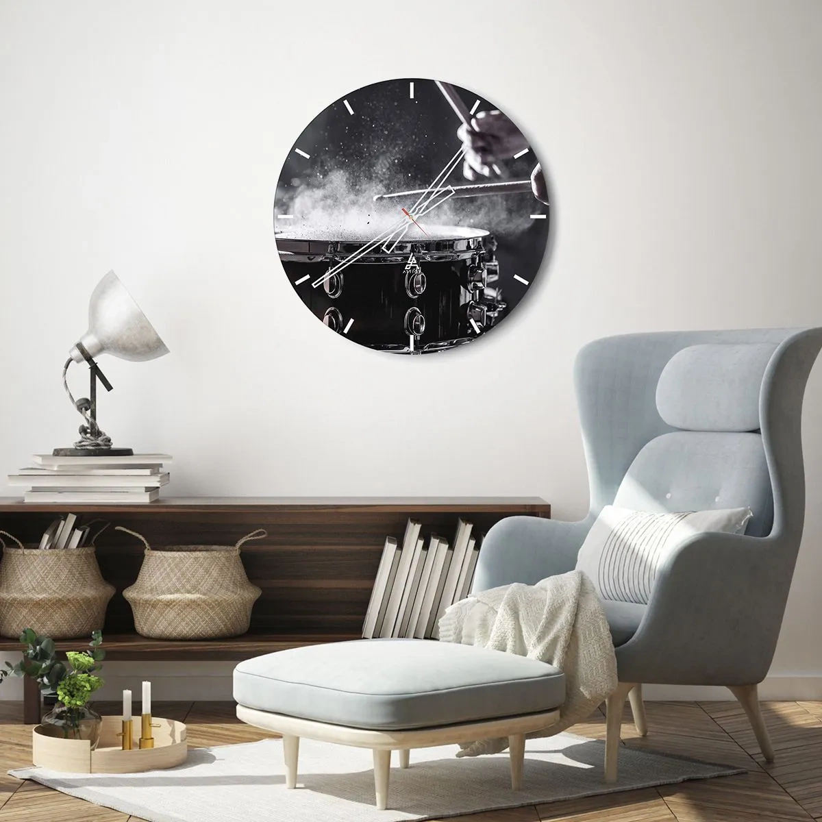 Nástěnné hodiny - Puls hudby - 30x30 cm