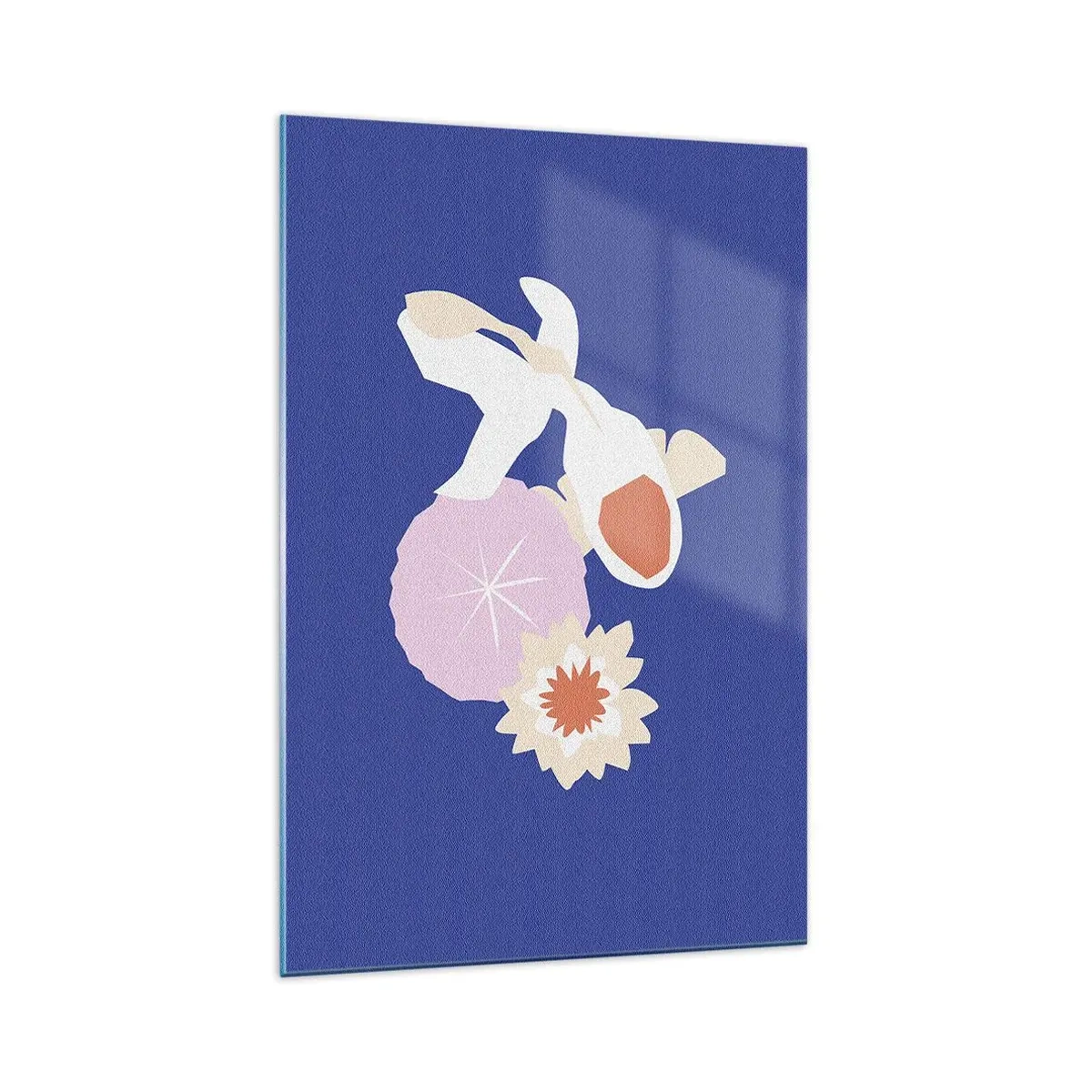 Obraz na skle - Kompozice květů a poupat - 70x100 cm