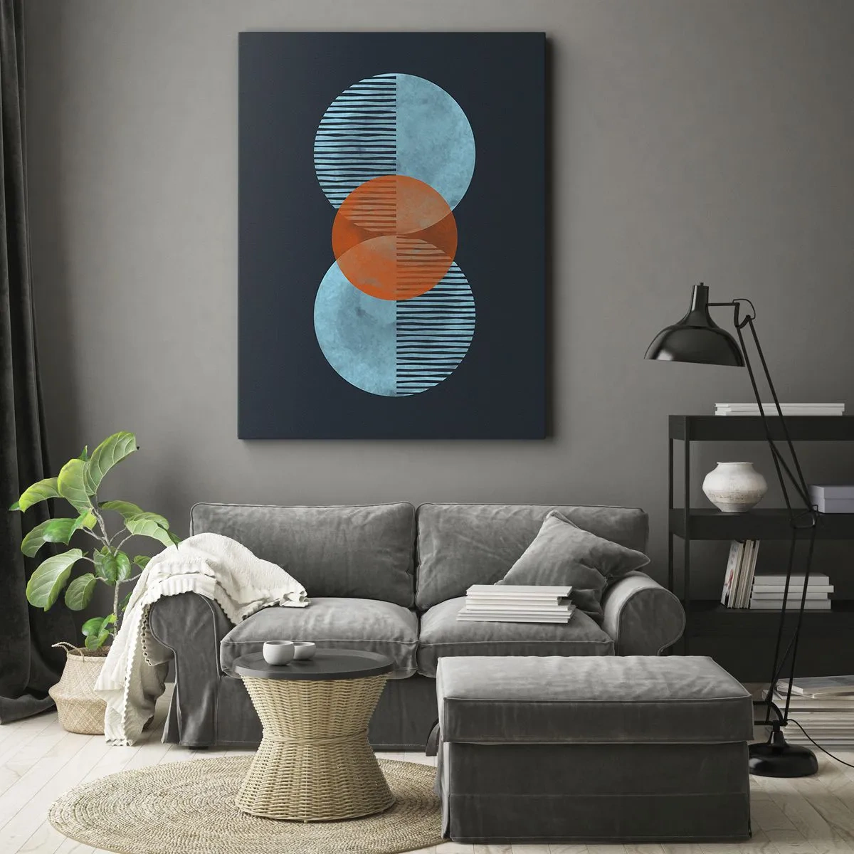 Obraz na plátně - Symetrická kompozice - 50x70 cm