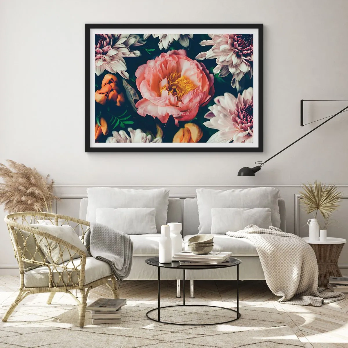 Plakát v černém rámu - S barokním přepychem - 70x50 cm