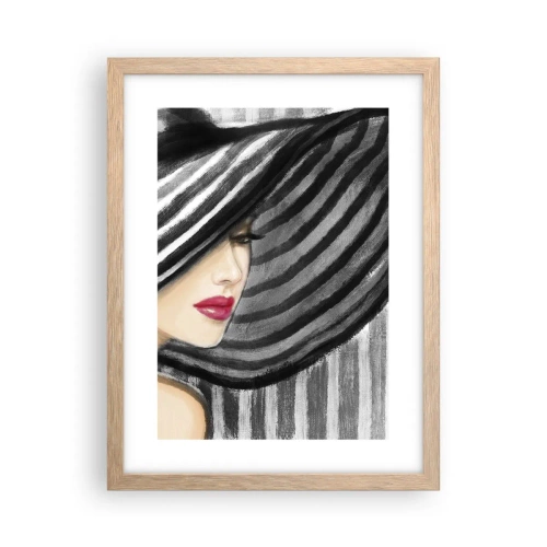 Plakát v rámu světlý dub - Kde tě hledat? - 30x40 cm