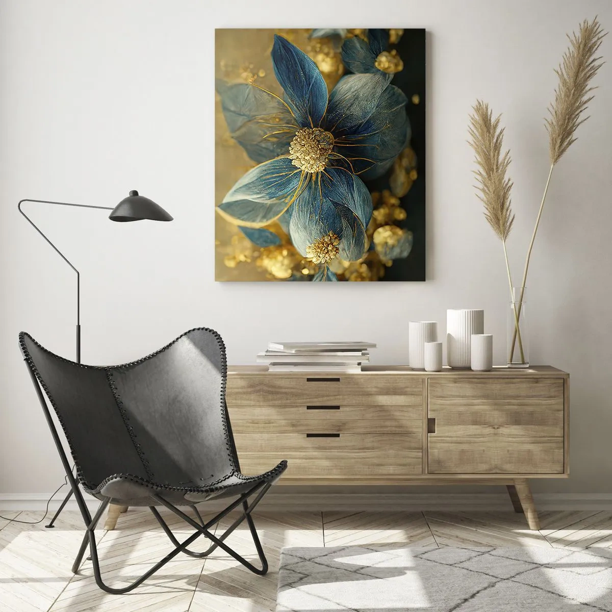Obraz na skle - Rozkvést zlatem - 50x70 cm