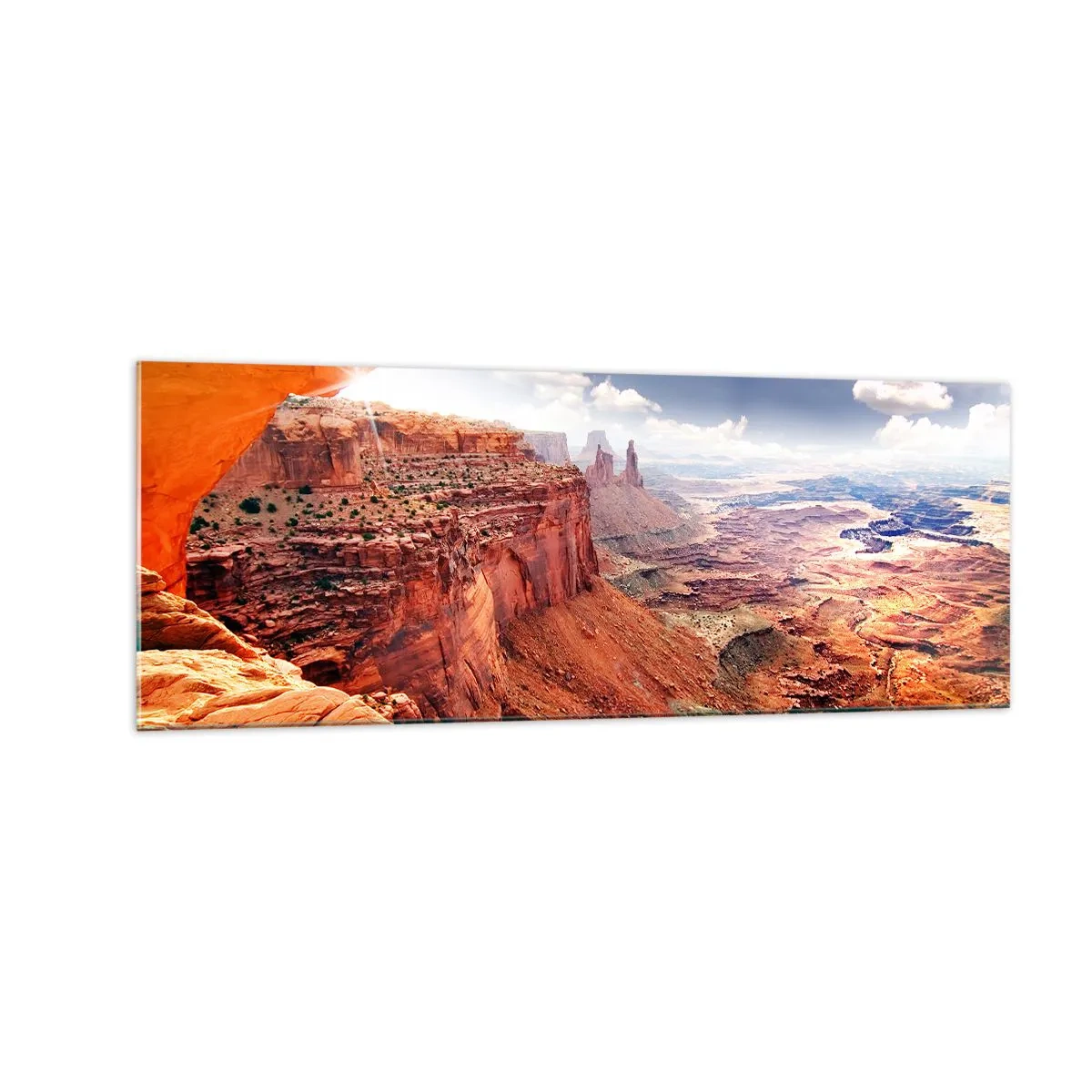 Obraz na skle - Vytesané samotnou přírodou - 140x50 cm